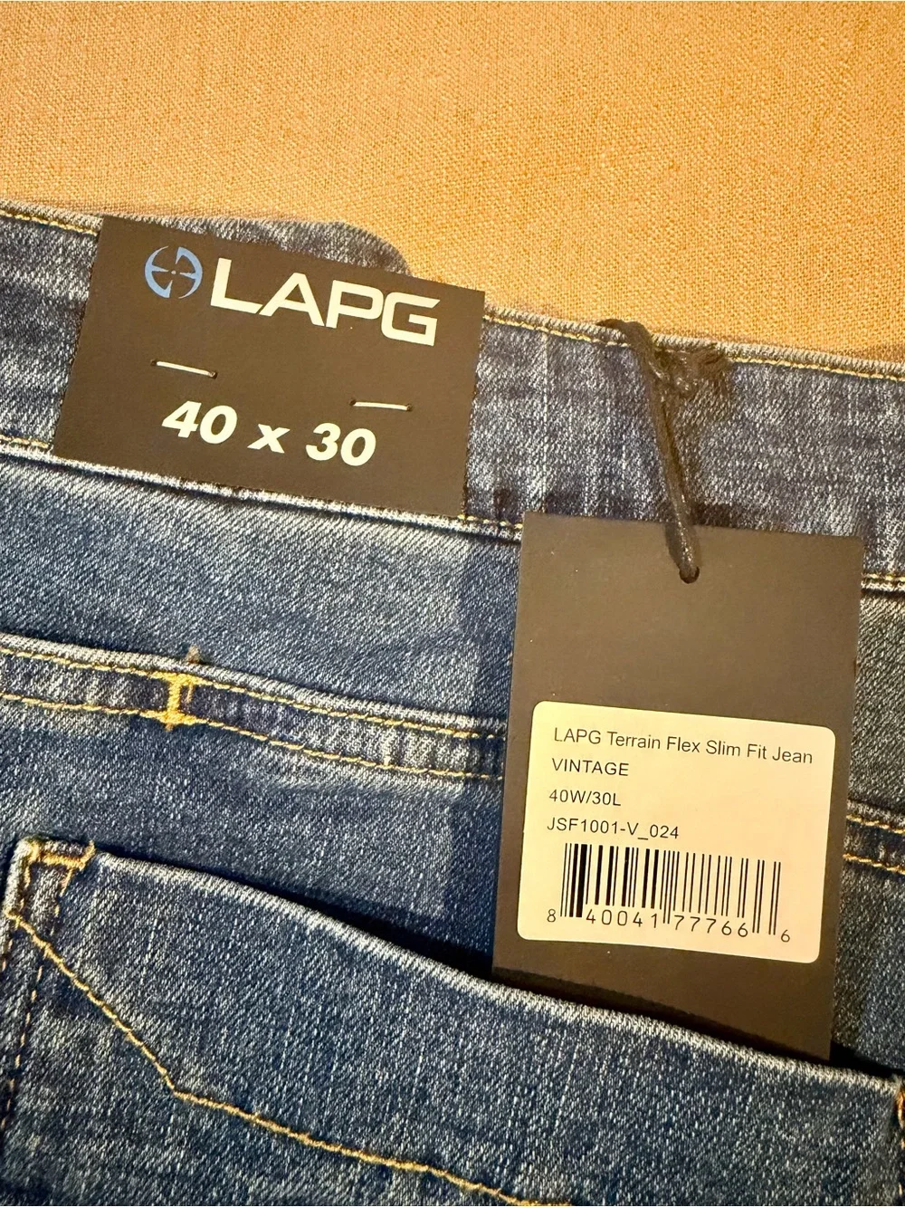 LAPG Men's Terrain Flex Slim Jeans - Vintage Wash